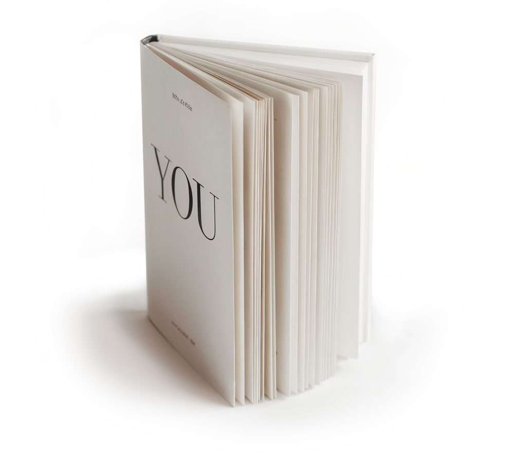 Professional white book mockup